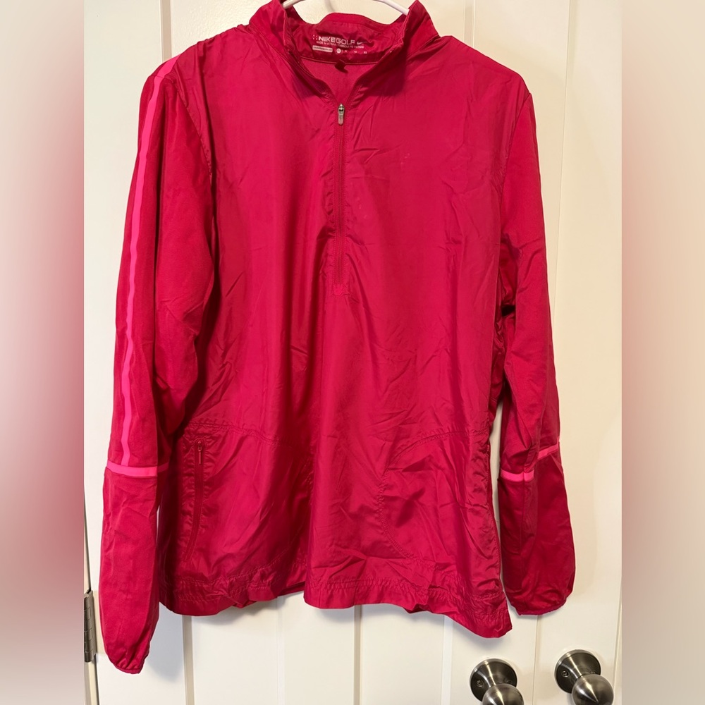 Nike Golf Women’s Vibrant Pink Windbreaker Jacket Size XL